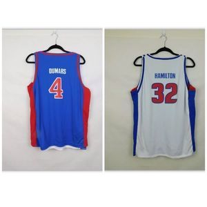 Vintage Detroit Pistons Reversible Jersey Large Dumars Hamilton